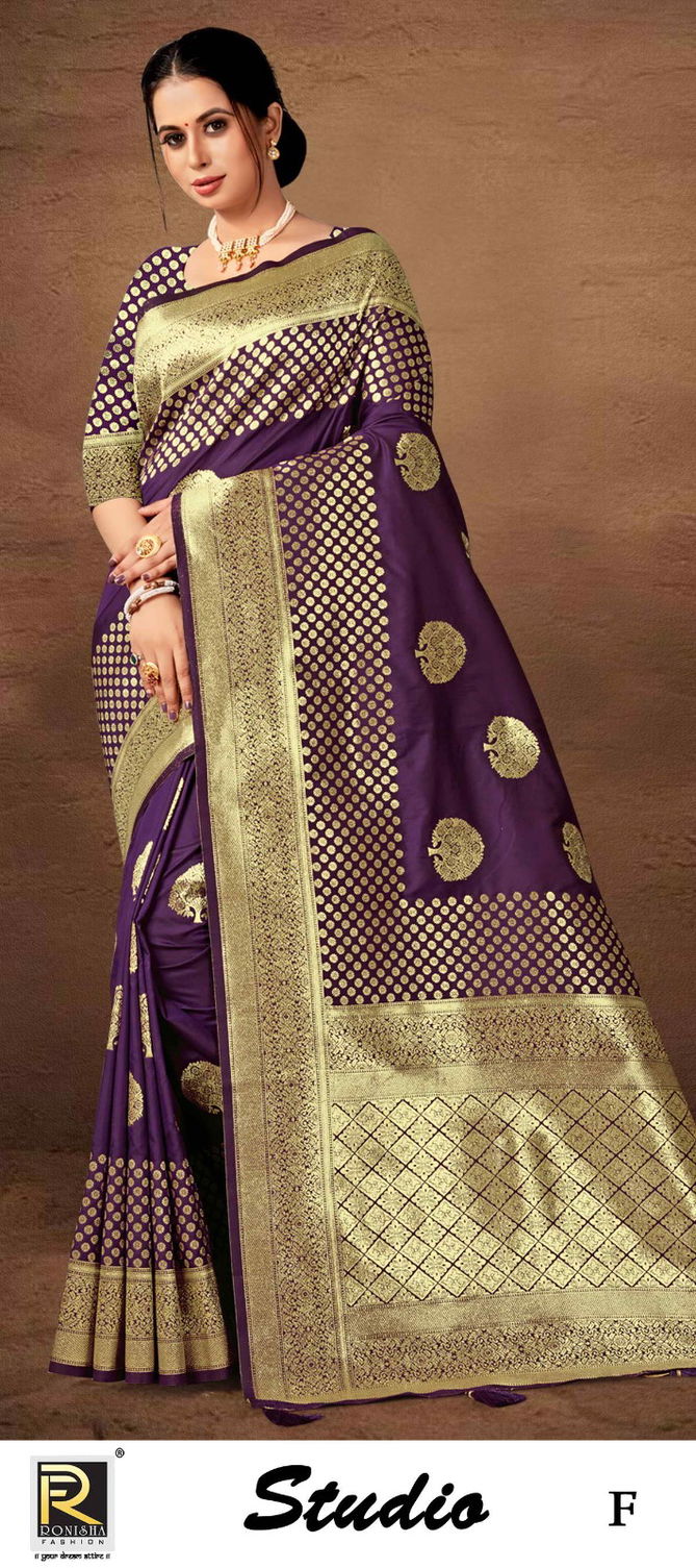 Ronisha Studio Designer Banarasi Silk Sarees Catalog
